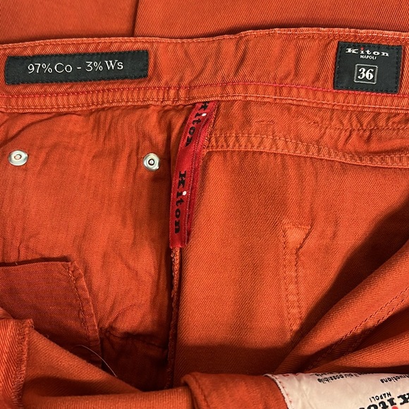 KITON 5 POCKETS 97% COTTON JEANS Sz 36 - Picture 6 of 13